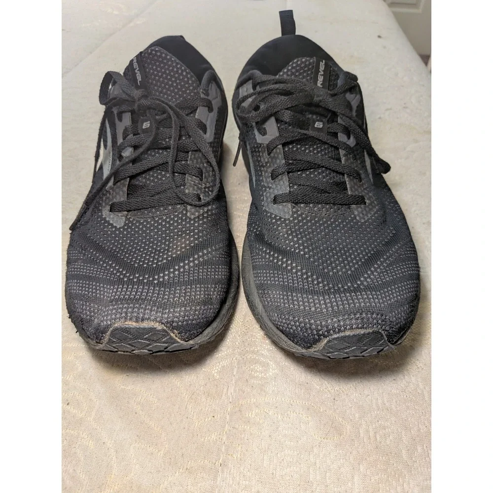 BROOKS REVEL 6 Athletic Running Shoes Mens Sz 11.5 1103981D072 Black Pearl Grey